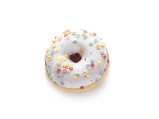 Mini White Coating Confetti Donut